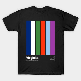 Viriginia State Flag // Original State Flag Colors Design T-Shirt